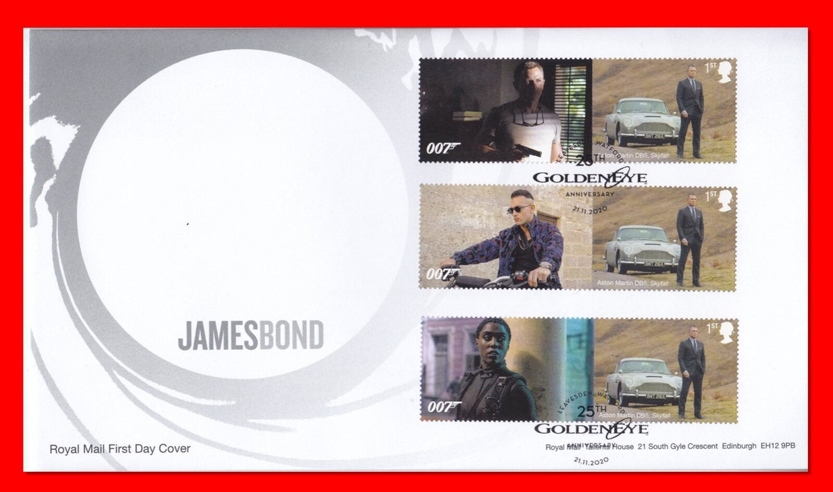 GB 2020 - No Time To Die Smilers/Collector Sheet - Set of 4 FDC's  - SG-LS129