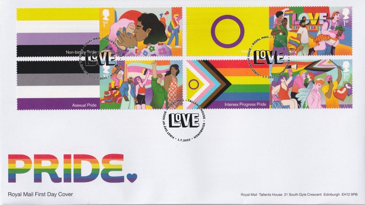 GB 2022  PRIDE -  Smilers / Collectors Sheet - FDC (2) GS-144/LS-142