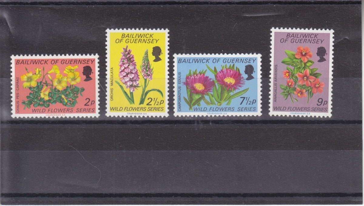 Guernsey 1972 - Wild Flowers - MNH Set - SG-72-75