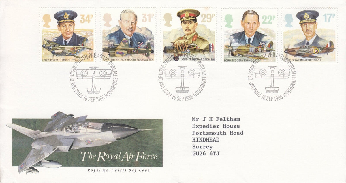 GB 1986 - The Royal Air Force - Royal Mail FDC