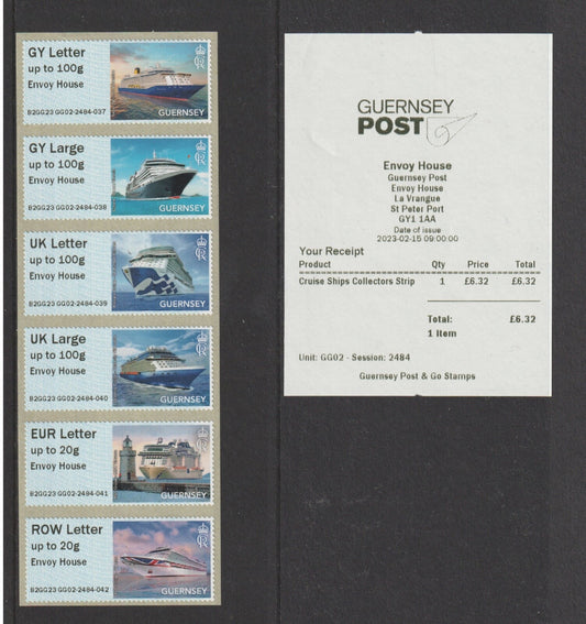 2023 Guernsey - Post & Go - Visiting Cruise Ships Envoy House O/P - B2GG23 GG02