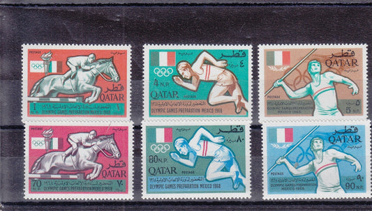 Qatar 1966 - Olympic Games - Mexico - SG-125-130 MNH