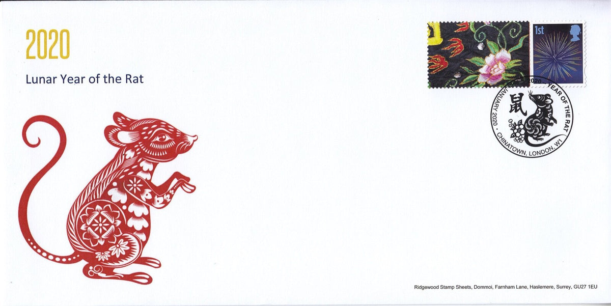 GB 2020 - Generic Smilers - Year of the Rat - Special Postmark Cover # 9