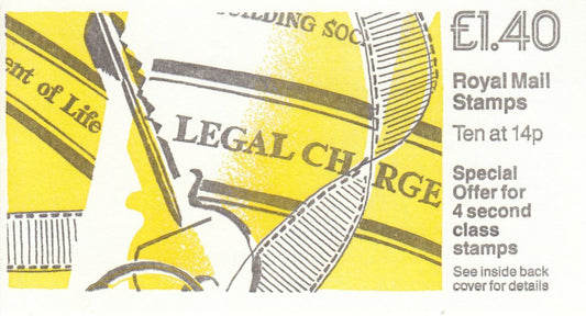 GB 1987 - Pocket Planner - Folded Stamp Booklet - SG-FM5b
