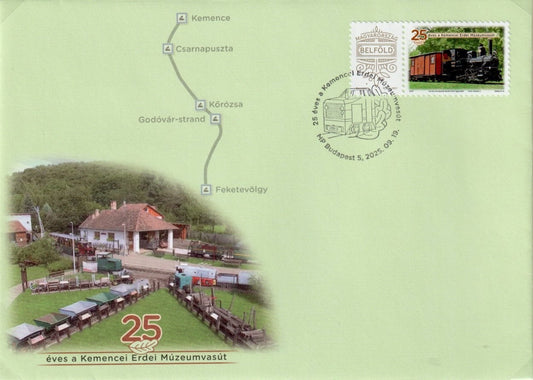 Hungary 2025- My Own Stamp FDC - 25 Years of the Kemence Forest Museum Railway