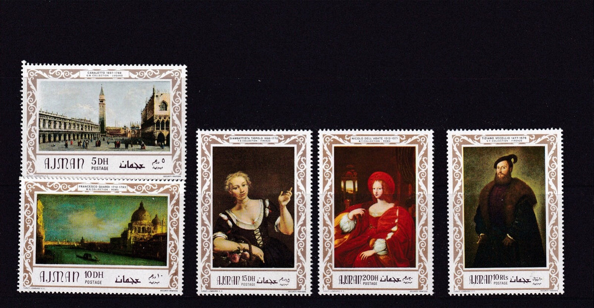 1969 Ajman - European Paintings - MNH
