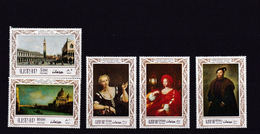 1969 Ajman - European Paintings - MNH
