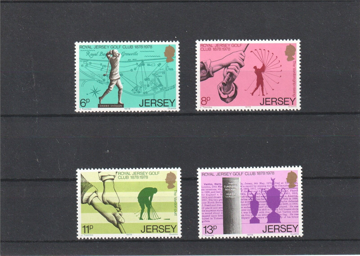 Jersey 1978 - Jersey Golf - 1st Issue  - SG 183 - 186 - MNH