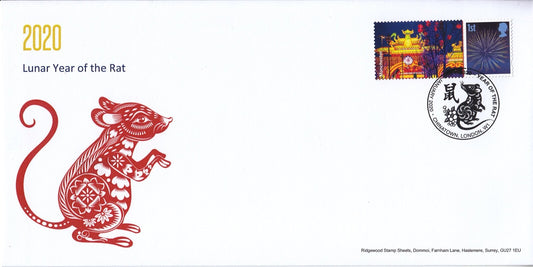 GB 2020 - Generic Smilers - Year of the Rat - Special Postmark Cover # 8