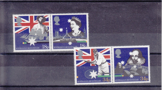 GB 1988 - Bicentenary of Australian Settlement - SG1396 - SG1399 - MNH