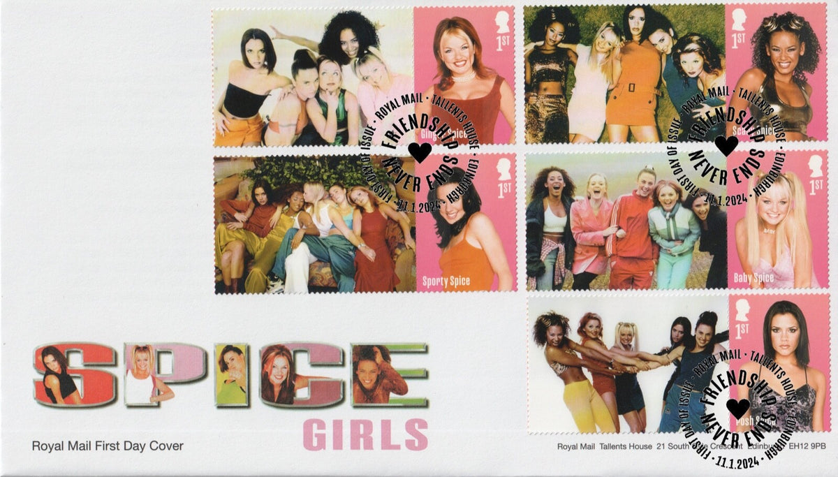 GB 2024  - Spice Girls Smilers/Collector Sheet #2 - FDC First Day Covers (2)