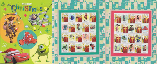 2017 Australia - Pixar Merry Christmas - Souvenir Stamp Pack