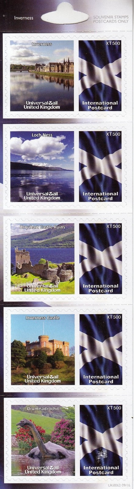 GB Universal Mail Tourist Stamps - buy one or more from the drop down menu!!