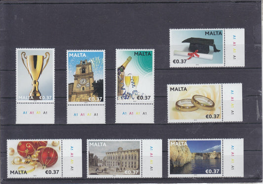 Malta 2012 - Personalised/Greetings Stamp Set - MNH - SG1722-29