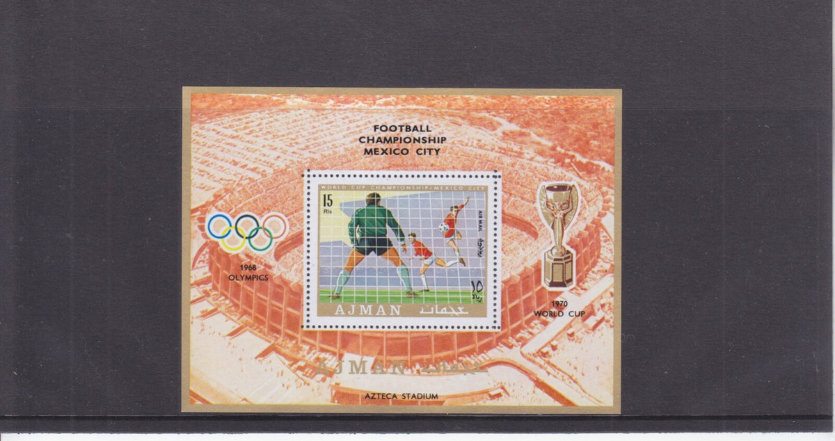Ajman 1970 - Football World Cup - Mexico 1970 - Mini Sheet Perforated MNH