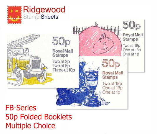 GB 50p Folded Booklets - Multi-Buy from Drop Down Menu