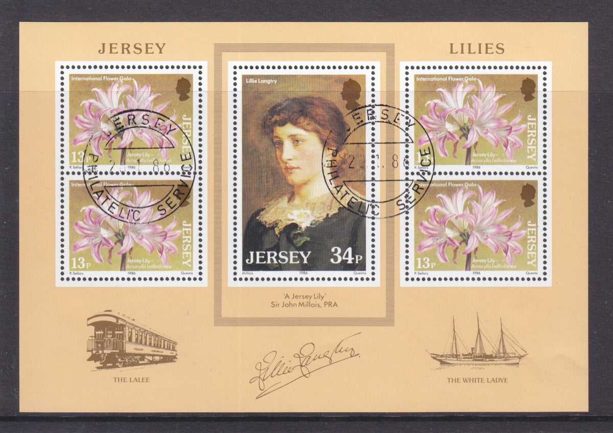 Jersey 1986 - Jersey Lilies - SG-MS382 CTO (full gum)