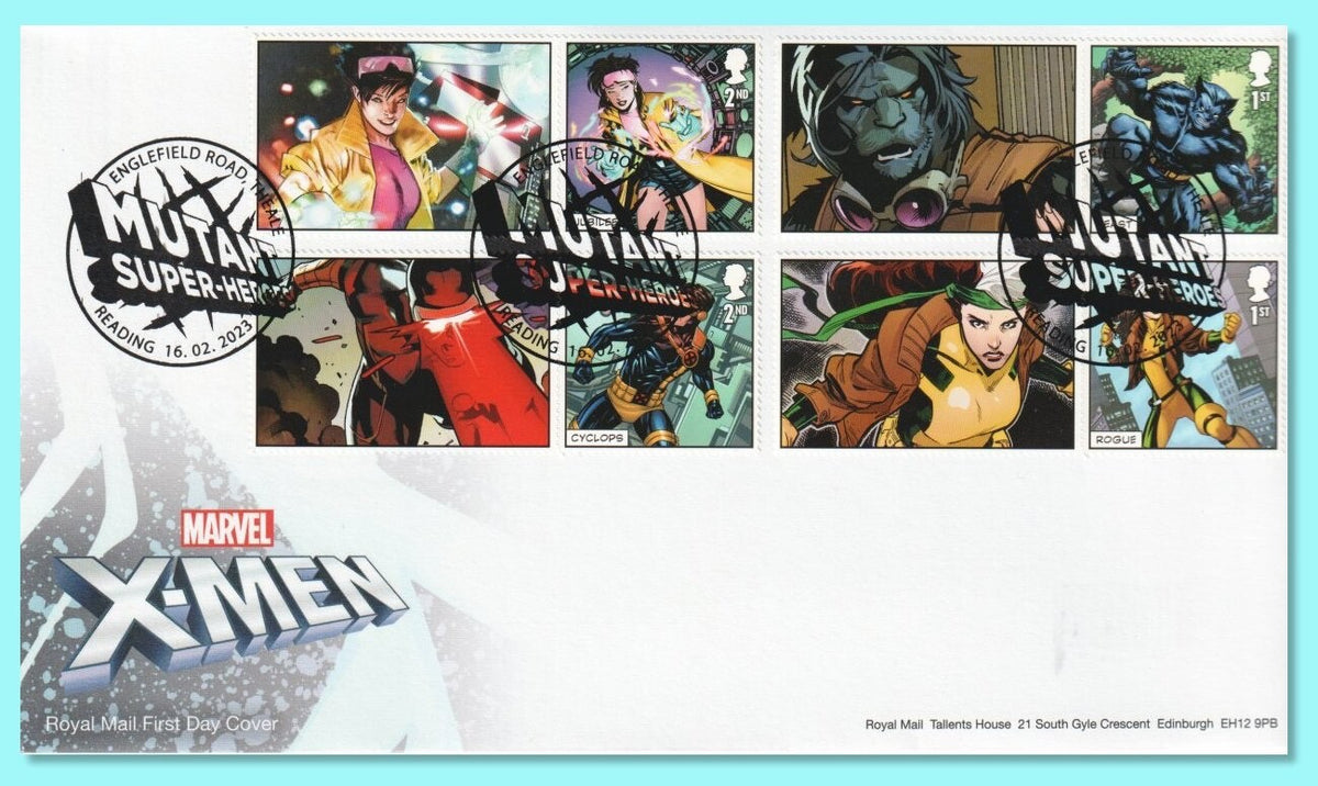GB 2023 - X-Men Generic Smilers/Collector Sheet - Set of 3 FDC's  SG-LS149/GS151