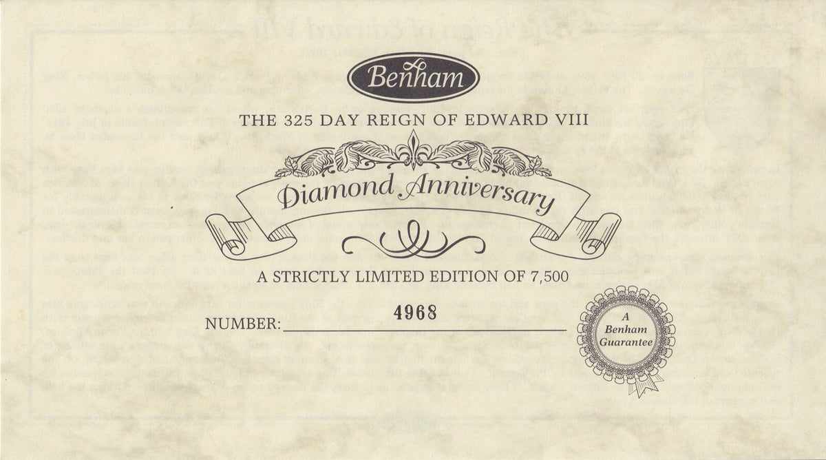 GB 1996 - Limited Edition King Edward VIII PNC Cover - Benham Covers