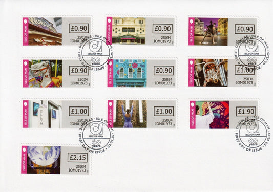 Isle of Man 2025 - 60th Anniversary IoM Arts Council - Post & Go First Day Cover
