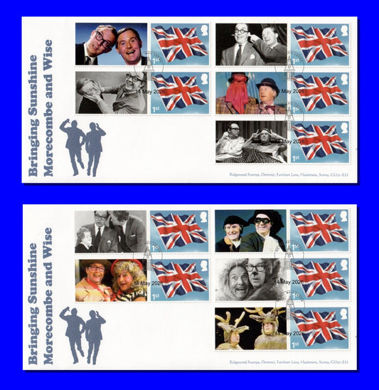 GB 2026 - Morecambe and Wise Collector Sheet FDCs (2) - GS188