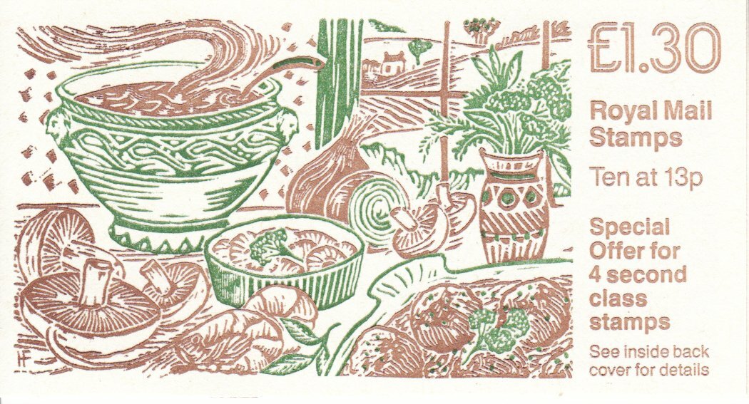 GB 1987 - Recipe Cards - Folded Stamp Booklet - SG-FL13a