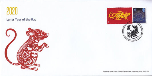 GB 2020 - Smilers - Year of the Rat - Special Postmark Cover # 11