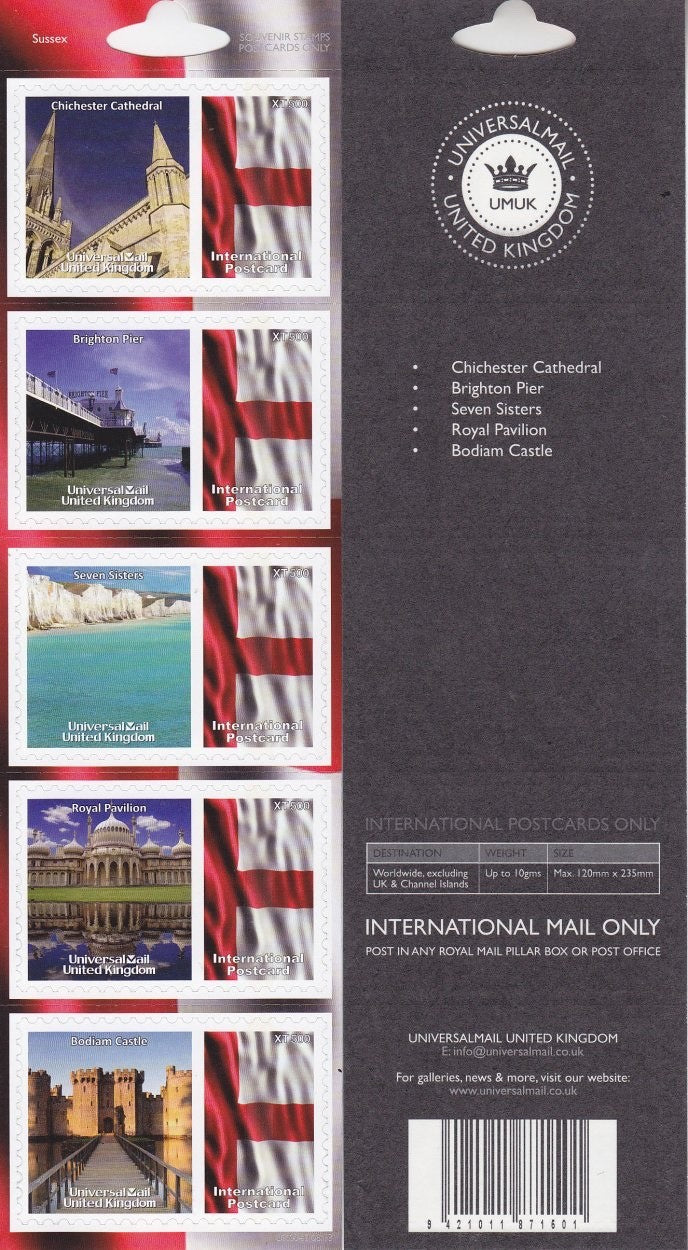 GB Universal Mail Tourist Stamps - buy one or more from the drop down menu!!