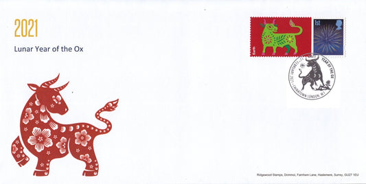 GB 2021 - Lunar New Year - Year of the Ox - Commemorative Smilers Cover