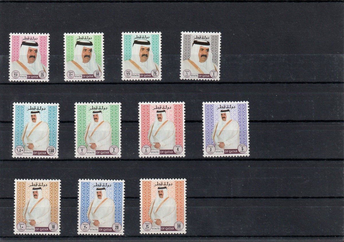Qatar 1996-2008 - Sheikh Hamad Definitive Study - SG-990-1003b +++  25 v MNH