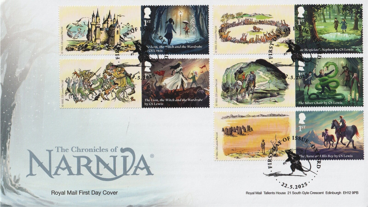 GB 2025 - Chronicles of Narnia Smilers/Collector  Sheet FDC's (2) - GS175/LS173