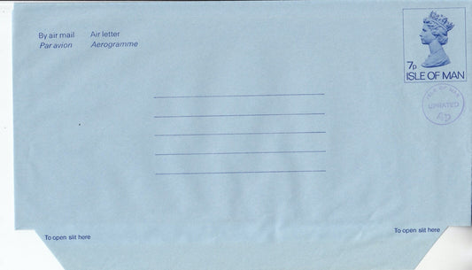 Isle of Man 1975 - Large Format Aerogramme/Airletter - H&G F10