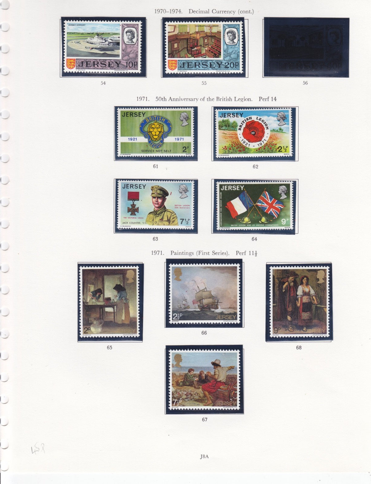 Jersey Discount Postage 10% Face Value - full and part sets MNH