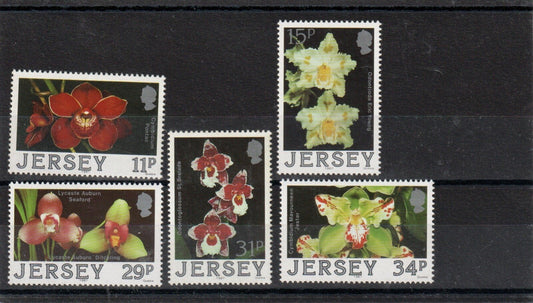 Jersey 1988 - Jersey Orchids (2nd Issue) MNH Set - SG433-437