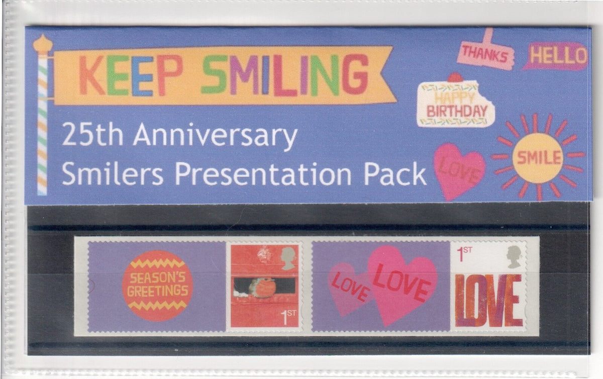 2025 - 25th Anniversary of Smilers Stamp Sheets - Private Presentation Pack