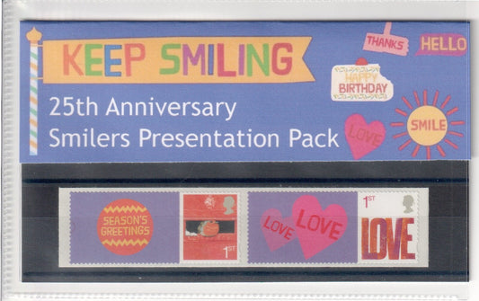 2025 - 25th Anniversary of Smilers Stamp Sheets - Private Presentation Pack