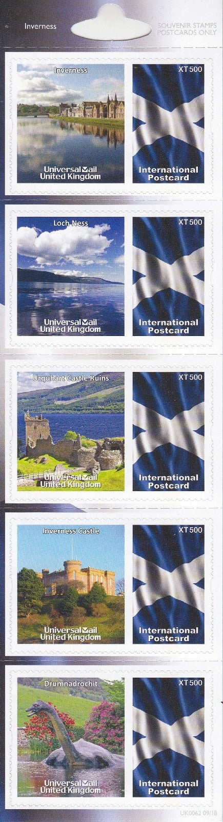 GB Universal Mail Tourist Stamps - buy one or more from the drop down menu!!