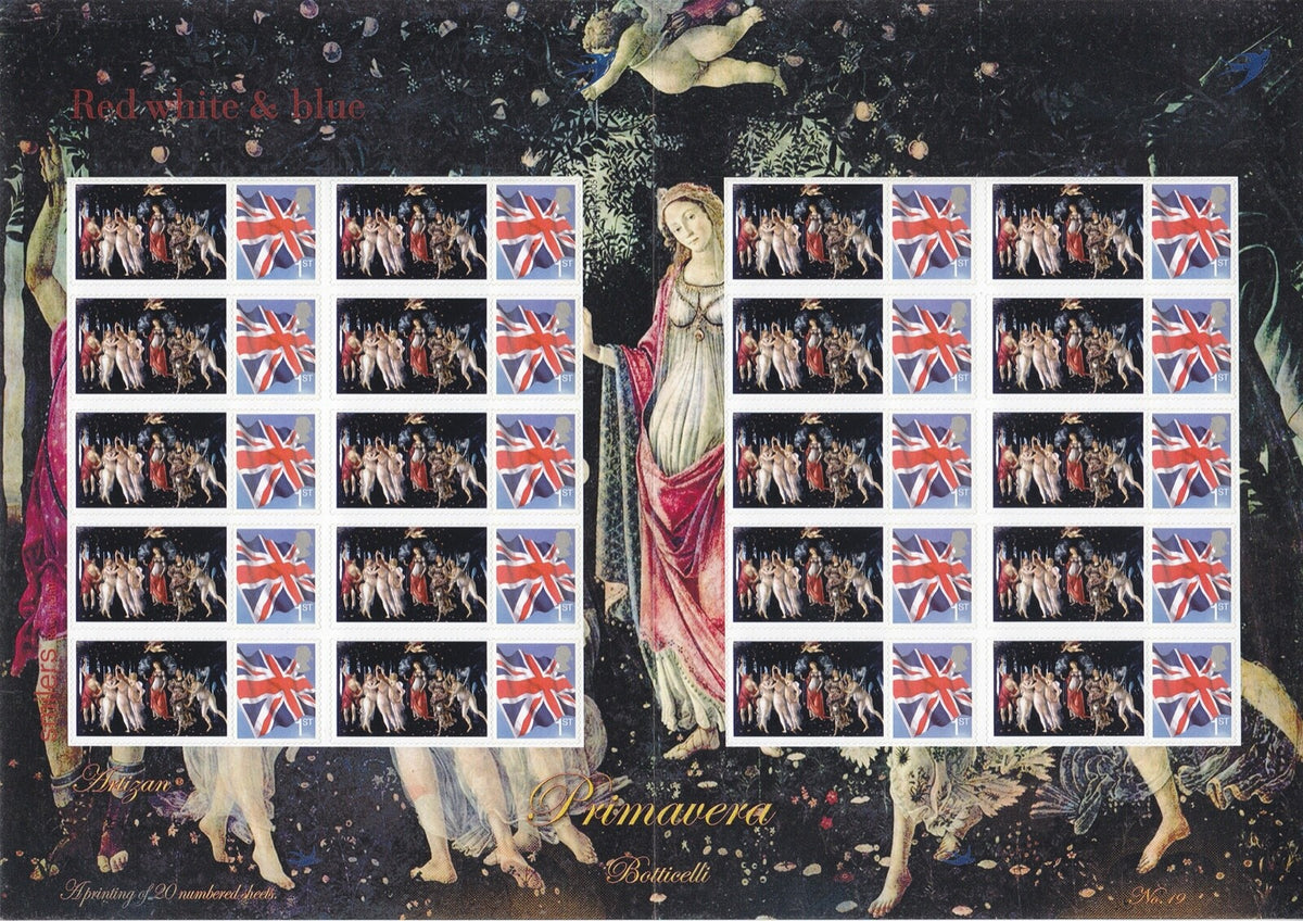 GB 2007 - Botticelli, Primavera -  Themed Smilers Stamp Sheet - TS-181