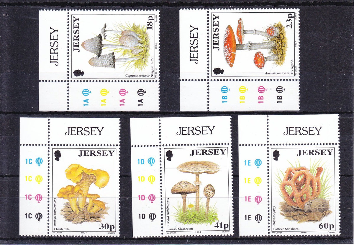 Jersey 1994 - Fungi - SG 644-648 - MNH
