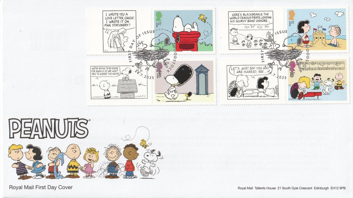 GB 2025 - Peanuts Collector / Smilers  Sheet FDC's (2) - GS176/LS174
