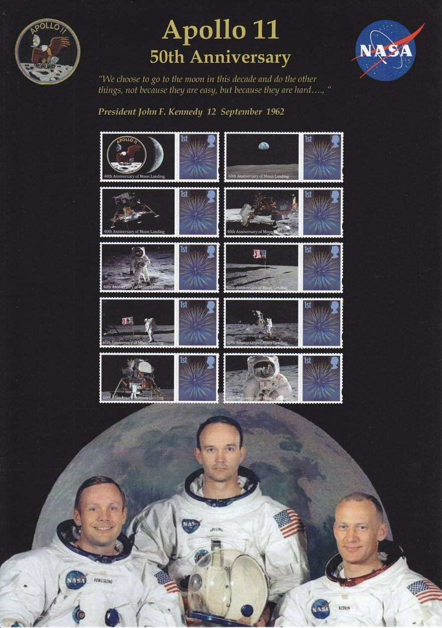 GB 2019 - 50th Anniversary of Apollo 11 Smilers Pack - Ref: BC-518 (Space)