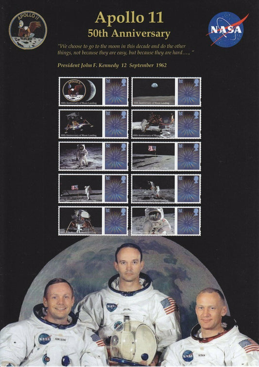 GB 2019 - 50th Anniversary of Apollo 11 Smilers Pack - Ref: BC-518 (Space)