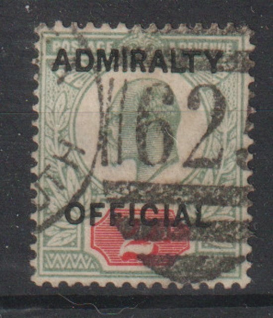 GB KEVII - SG O104 - Admiralty OFFICIAL 2d - used