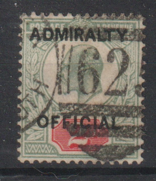 GB KEVII - SG O104 - Admiralty OFFICIAL 2d - used
