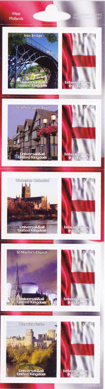 GB Universal Mail Tourist Stamps - buy one or more from the drop down menu!!