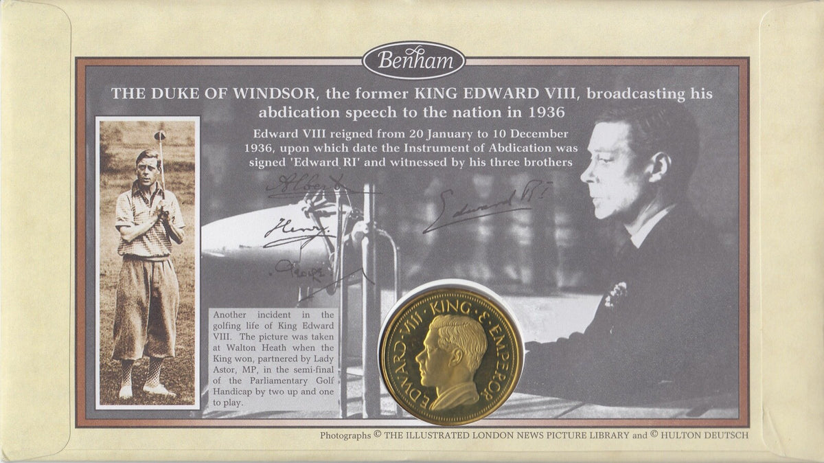 GB 1996 - Limited Edition King Edward VIII PNC Cover - Benham Covers