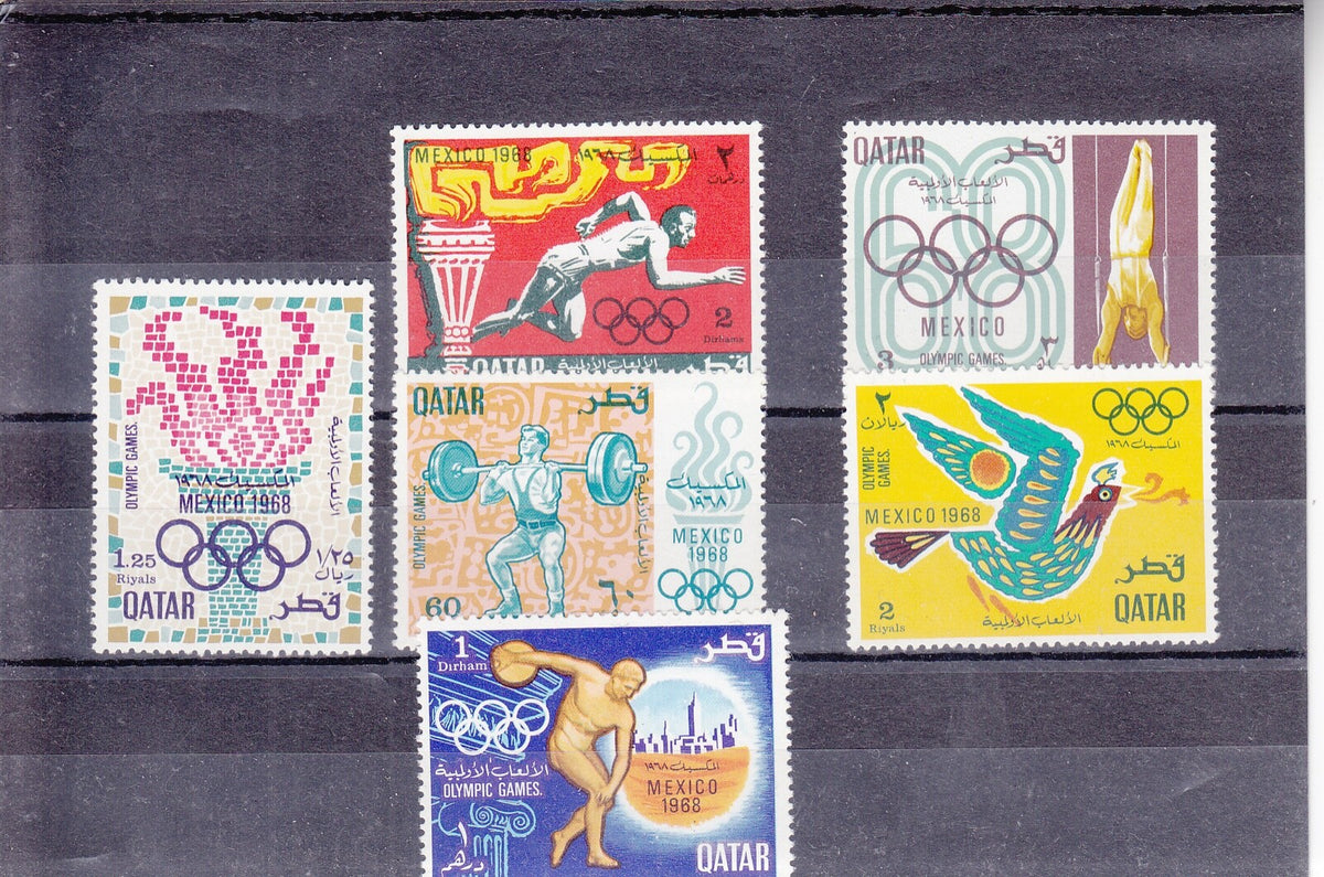 Qatar 1968 - Olympic Games, Mexico - SG-264-269 - 6v MNH