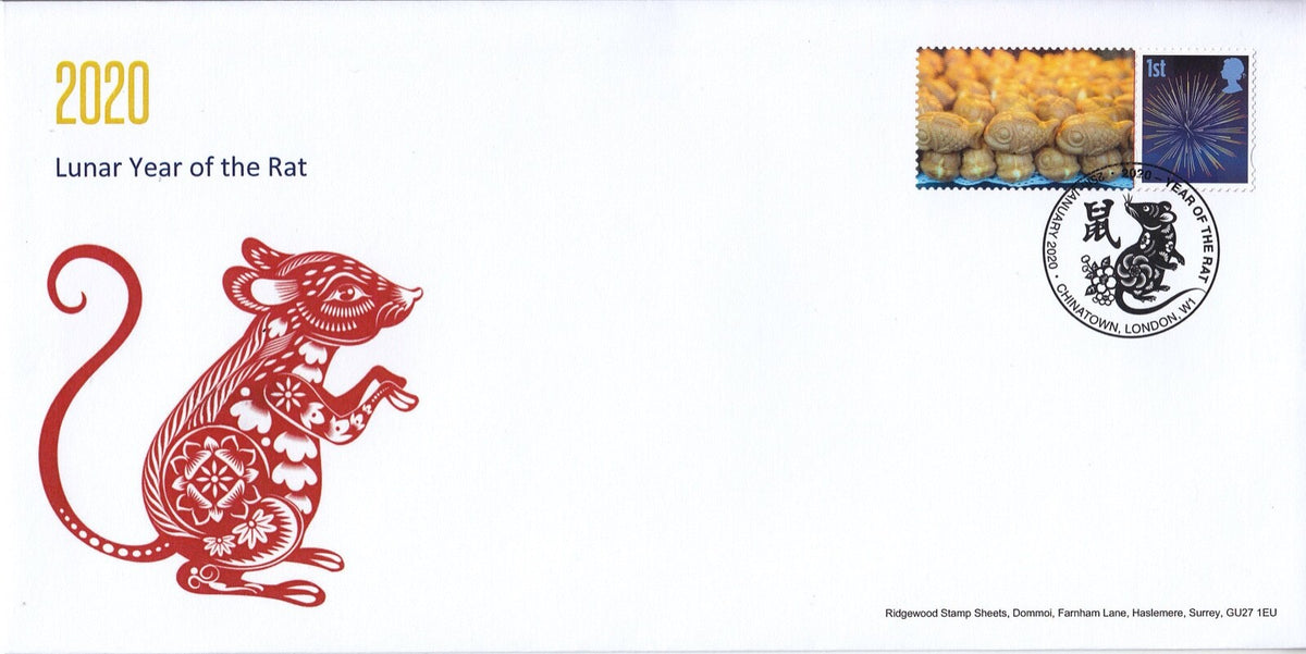 GB 2020 - Generic Smilers - Year of the Rat - Special Postmark Cover # 4