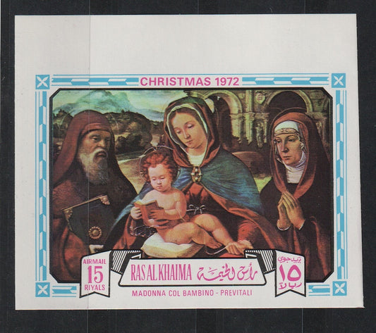 1972  Ras Al Khaimah - Christmas Paintings - Mi-893B - Perf. - MNH