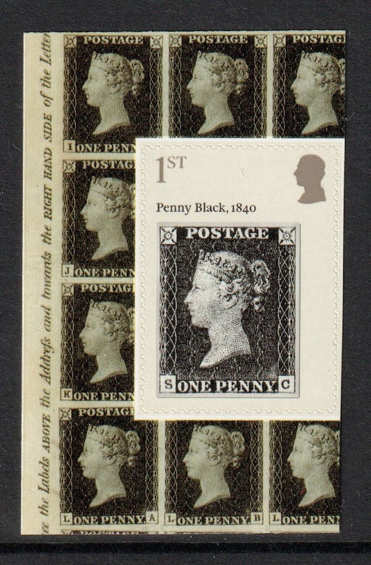 GB 2025 - Queen Vic.  Ex Booklet CS3 - SG 5417, Self Adhesive